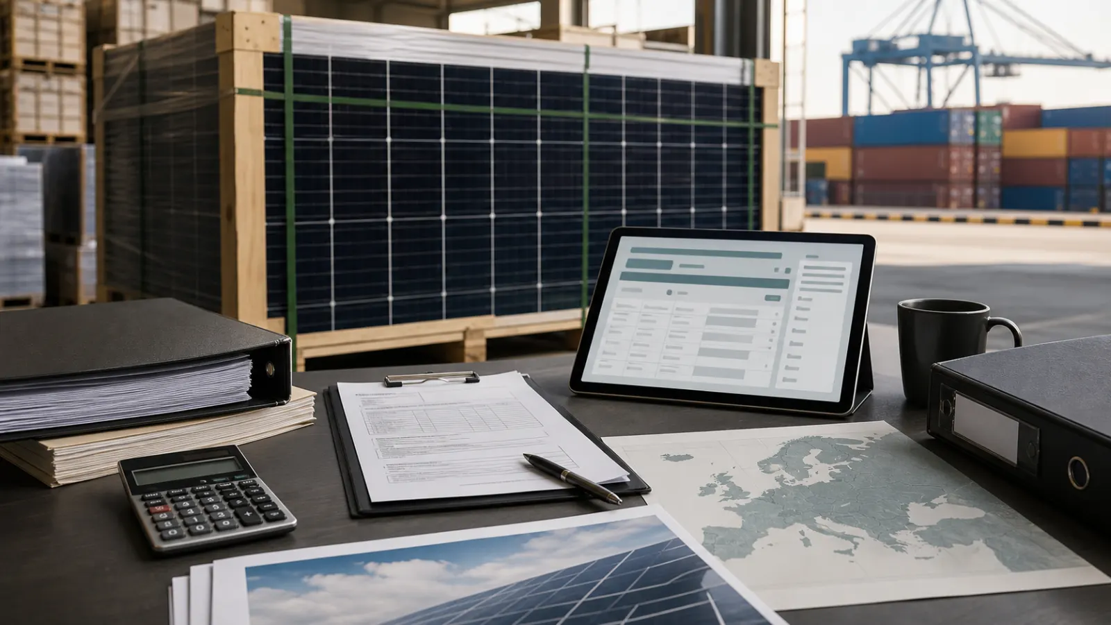 EU Import Duty on Solar Panels From China in 2026: 0% Duty, VAT and TARIC Checks