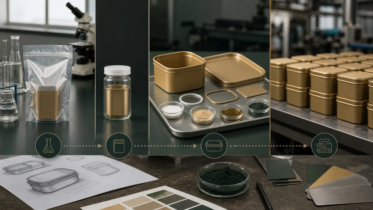 Golden sample, laboratory pouch, and retained production sample in a food-contact lunch-box release file