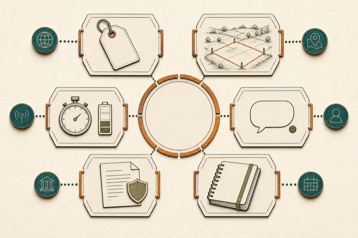 Source-bounded buyer metrics kept separate from a single score