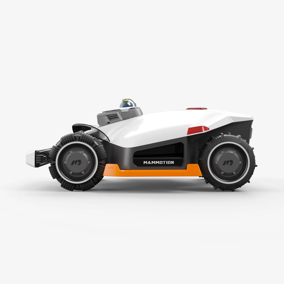 Official Mammotion LUBA 3 AWD product image showing the wire-free all-wheel-drive robotic lawn mower
