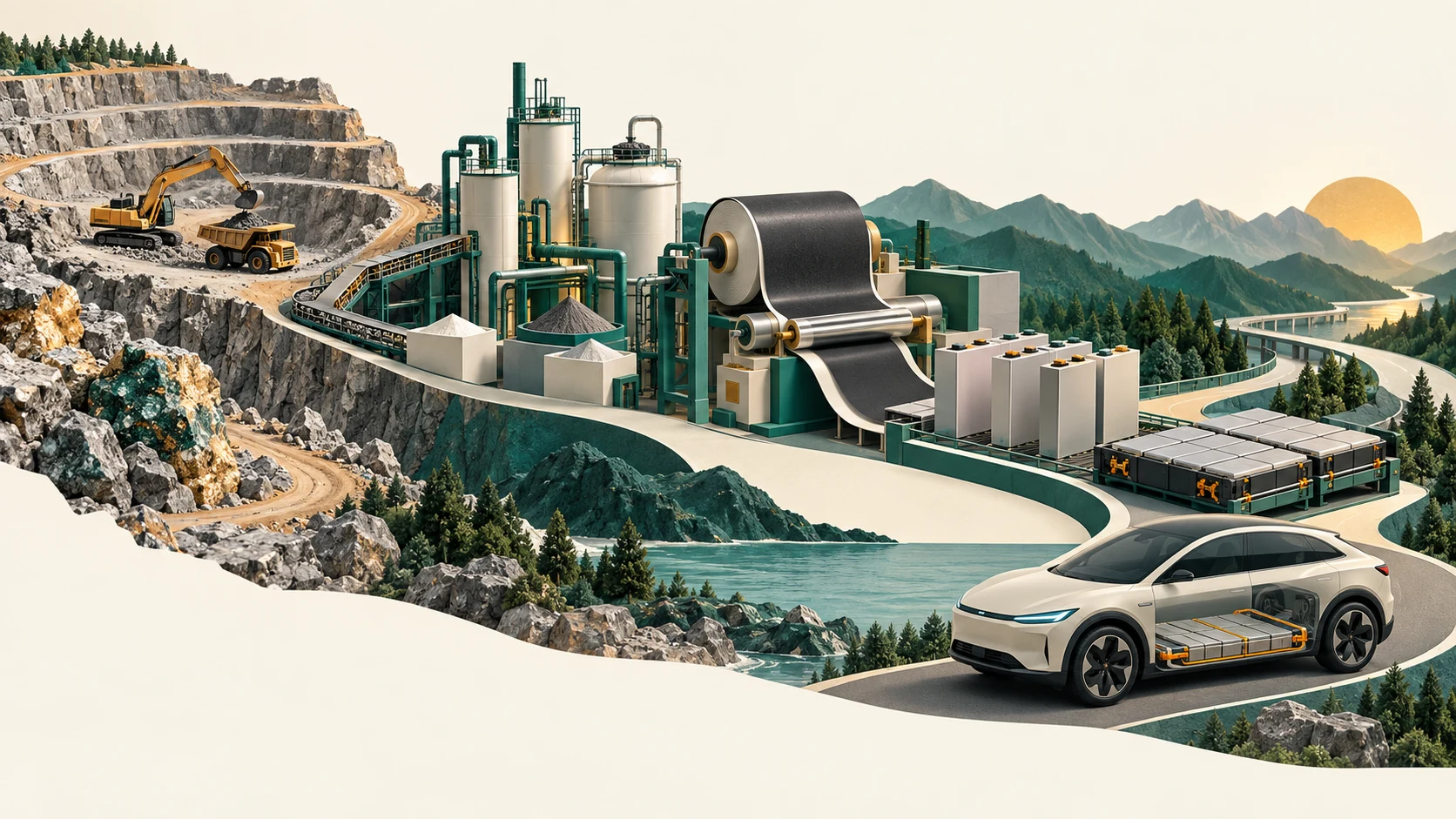 The Battery Supply Chain: How Minerals Become Electric Cars